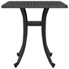 vidaXL Table de jardin noir 53x53x53 cm aluminium coul&eacute;
