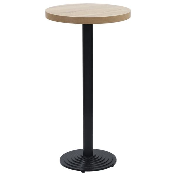vidaXL Pied de table de bistro noir &Oslash;43x107 cm fonte