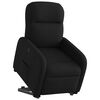 vidaXL Fauteuil inclinable noir tissu