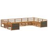 vidaXL Ensemble de canap&eacute;s d'ext&eacute;rieur 9 pcs Naturel