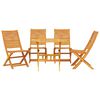 vidaXL Ensemble de salle &agrave; manger pour jardin 5 pcs Marron