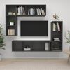 vidaXL Ensemble de meubles TV 4 pcs Gris Bois d'ing&eacute;nierie