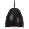 vidaXL Lampe suspendue industrielle 25 W Noir Rond 42 cm E27