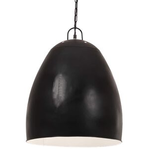 vidaXL Lampe suspendue industrielle 25 W Noir Rond 42 cm E27