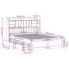 vidaXL Lit biblioth&egrave;que sans matelas 160x200 cm bois massif de pin