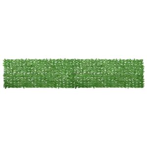 vidaXL &Eacute;cran de balcon avec feuilles vert 500x100 cm