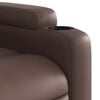 vidaXL Fauteuil inclinable &eacute;lectrique Marron Similicuir