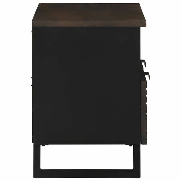 vidaXL Unites TV avec tiroir Noyer 70 x 33 x 46 cm Bois d'ing&eacute;nierie