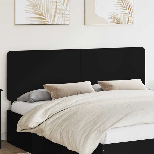 vidaXL T&ecirc;te de lit Ch&ecirc;ne noir 200 cm Bois d'ing&eacute;nierie