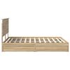 vidaXL Lit de Rangement Ch&ecirc;ne Sonoma 150 x 200 cm Bois d'ing&eacute;nierie