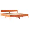 vidaXL Cadre de lit sans matelas cire marron 180x200cm bois pin massif