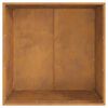 vidaXL Braise Marron 80 x 80 x 43 cm Acier