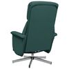 vidaXL Fauteuil inclinable avec repose-pieds vert fonc&eacute; tissu