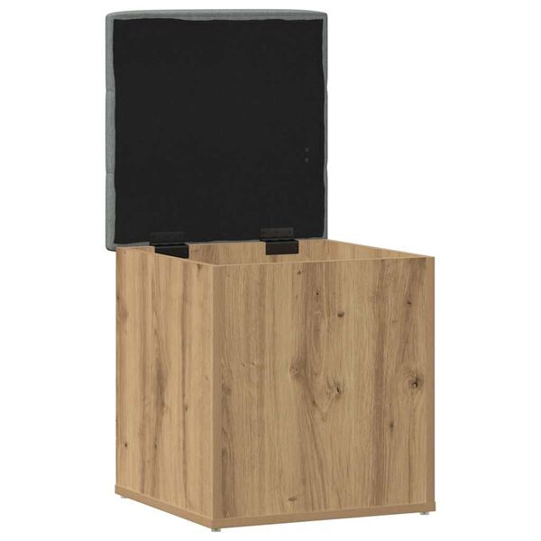 vidaXL Banc de rangement ch&ecirc;ne artisanal 42x42x45 cm bois d'ing&eacute;nierie