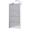 vidaXL Porte de Jardin Argent&eacute; 96 x 180 cm Acier inoxydable