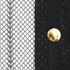 vidaXL Rideaux de porte anti-insectes 2 pcs et aimants noir 230x160 cm