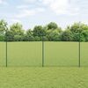 vidaXL Cl&ocirc;ture avec poteau Vert 1,6 x 10 m Acier et PVC