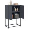 vidaXL Buffet haut anthracite 68,5x38,5x107 cm acier
