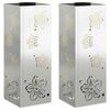 vidaXL Lumi&egrave;re de chemin LED solaire 2 pc Blanc chaud 18 x 18 x 50 cm