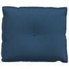 vidaXL Coussin de Dos Bleu 60 x 19 x 50 cm tissu