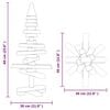 vidaXL Arbre de No&euml;l en bois pour d&eacute;coration 60 cm bois massif de pin