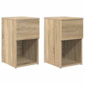 vidaXL Armoire de lit 2 pcs Ch&ecirc;ne Sonoma 29 x 31,5 x 49 cm