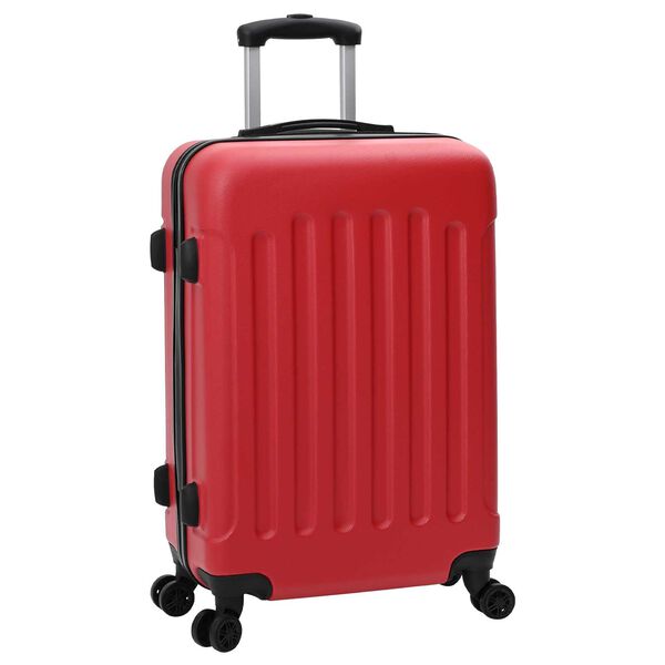 vidaXL Ensemble de valises 3 pcs Rouge 50 x 31 x 78 cm