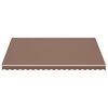 vidaXL Tissu de remplacement pour auvent Marron 4,5x3,5 m