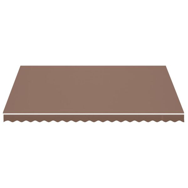 vidaXL Tissu de remplacement pour auvent Marron 4,5x3,5 m