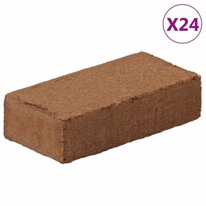 vidaXL Blocs de noix de coco 24 pcs 650 g chacun 15,6 kg au total