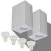 vidaXL Appliques murales d'ext&eacute;rieur 2 pcs Carr&eacute; vers le bas/haut