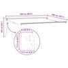 vidaXL Auvent r&eacute;tractable manuel Bordeaux 2,5 x 2 m