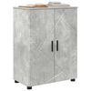 vidaXL Cabinet de salle de bain avec porte Gris b&eacute;ton 60 x 35 x 80 cm