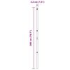 vidaXL Poteau de cl&ocirc;ture. 13 pcs Vert Acier