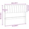 vidaXL T&ecirc;te de lit capitonn&eacute;e Taupe 100 cm Pin massif