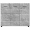 vidaXL Buffet FLORIN Gris b&eacute;ton 88,5 x 30,5 x 73 cm Bois d'ing&eacute;nierie