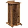 vidaXL Podium avec roue Bois ancien 55 x 55 x 107 cm Bois d'ingénierie