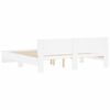 vidaXL Cadre de lit sans matelas blanc 160x200 cm