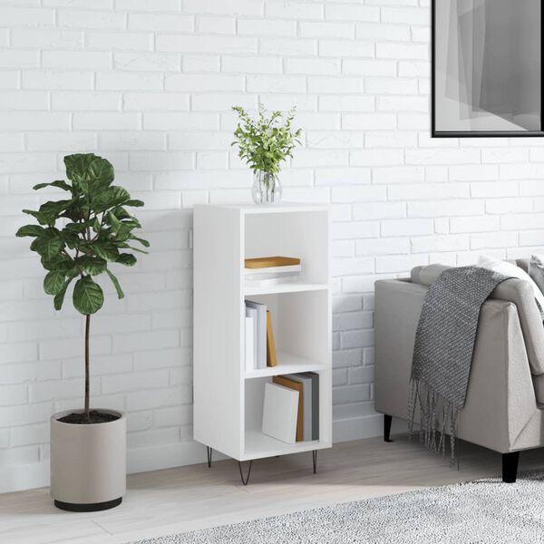 vidaXL Buffet blanc 34,5x32,5x90 cm bois d'ingénierie