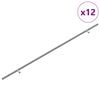 vidaXL Poign&eacute;e de cabinet 12 pi&egrave;ces Argent&eacute; 800 mm Acier inoxydable