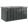 vidaXL Bo&icirc;te de Rangement de Jardin Noir 101 x 56,5 x 50 cm Acier