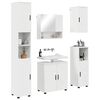 vidaXL Ensemble de mobilier de salle de bain 5 pcs Blanc brillant