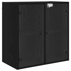 vidaXL Meuble mural Ch&ecirc;ne noir 68 x 37 x 68,5 cm Bois d'ing&eacute;nierie