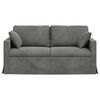 vidaXL Canap&eacute; Gris fonc&eacute; 158 x 78 x 80 cm Velours