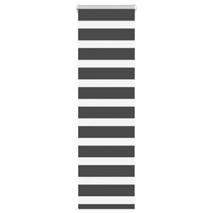 vidaXL Store z&egrave;bre noir 40x100 cm largeur du tissu 35,9 cm polyester