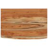 vidaXL &Eacute;tag&egrave;re murale rectangulaire massif acacia bordure assortie