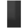 vidaXL Meubles TV 2 pcs Noir brillant 30,5x30x60 cm Bois d&rsquo;ing&eacute;nierie