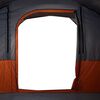 vidaXL Tente familiale tunnel 7 personnes gris et orange imperméable
