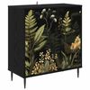 vidaXL Buffet RHENEN Ch&ecirc;ne noir 69 x 33 x 76 cm Bois d'ing&eacute;nierie