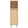 vidaXL Armoire salle de bain ch&ecirc;ne sonoma 30x30x100 cm
